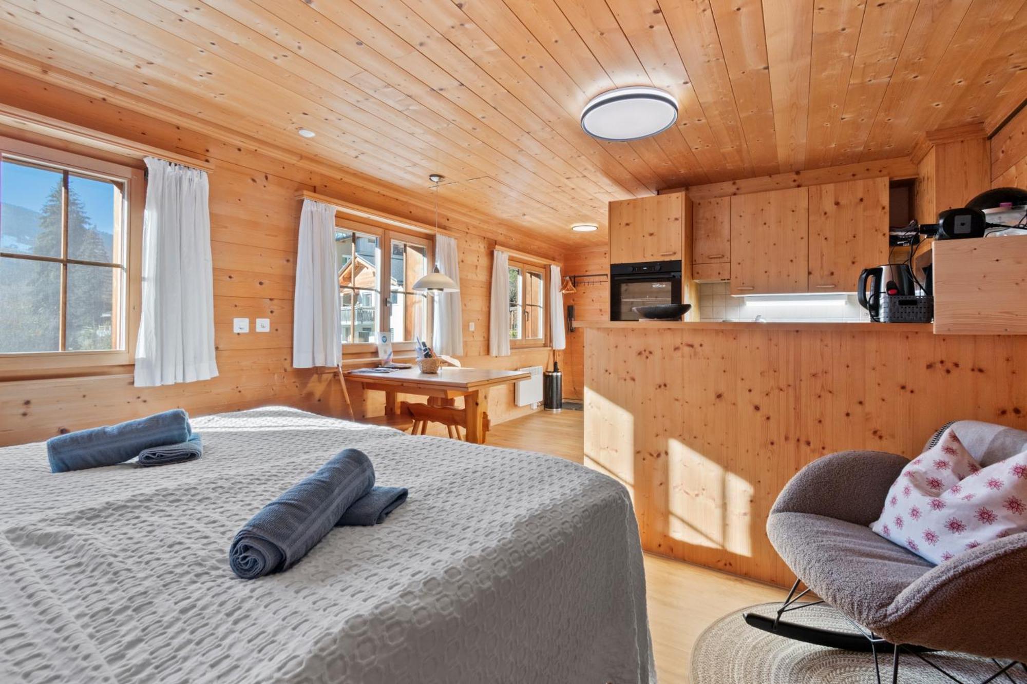 Gemuetliches Chalet Mit Privater Sauna Und Schoener Aussicht Kublis Bagian luar foto