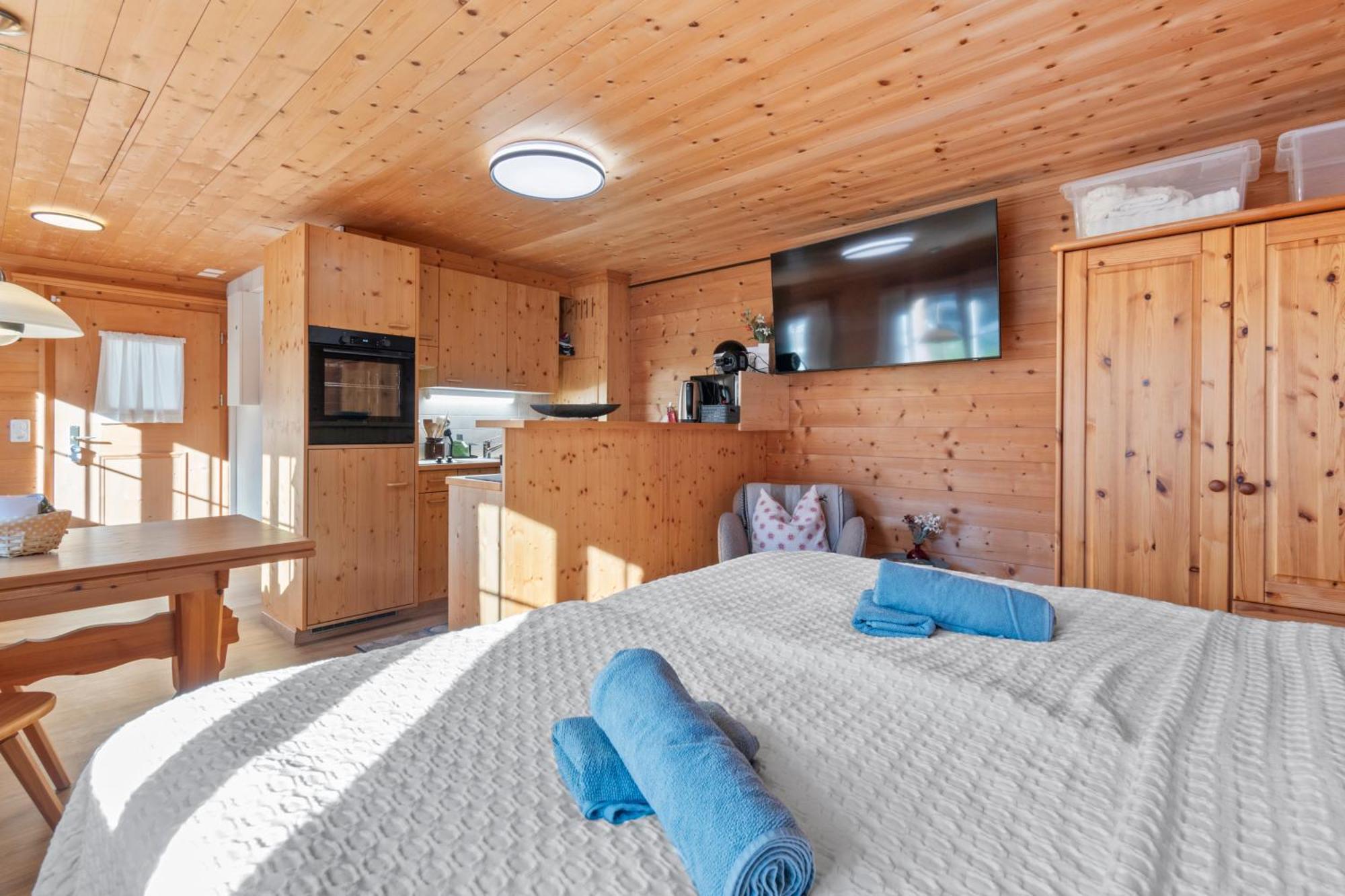 Gemuetliches Chalet Mit Privater Sauna Und Schoener Aussicht Kublis Bagian luar foto
