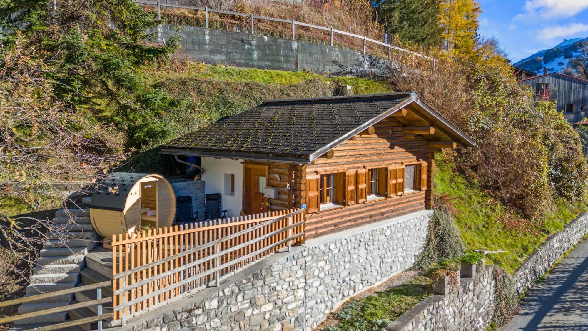Gemuetliches Chalet Mit Privater Sauna Und Schoener Aussicht Kublis Bagian luar foto